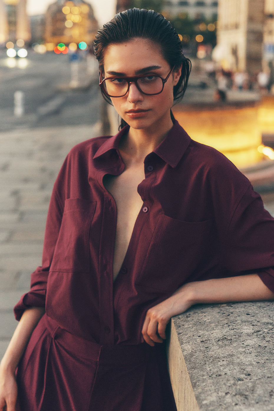 Dreamscape Button Down Long Sleeve