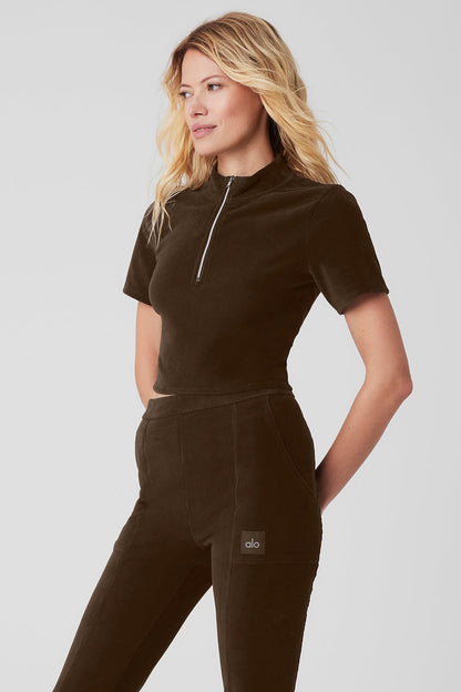 Micro Corduroy Winter Break Mock Neck