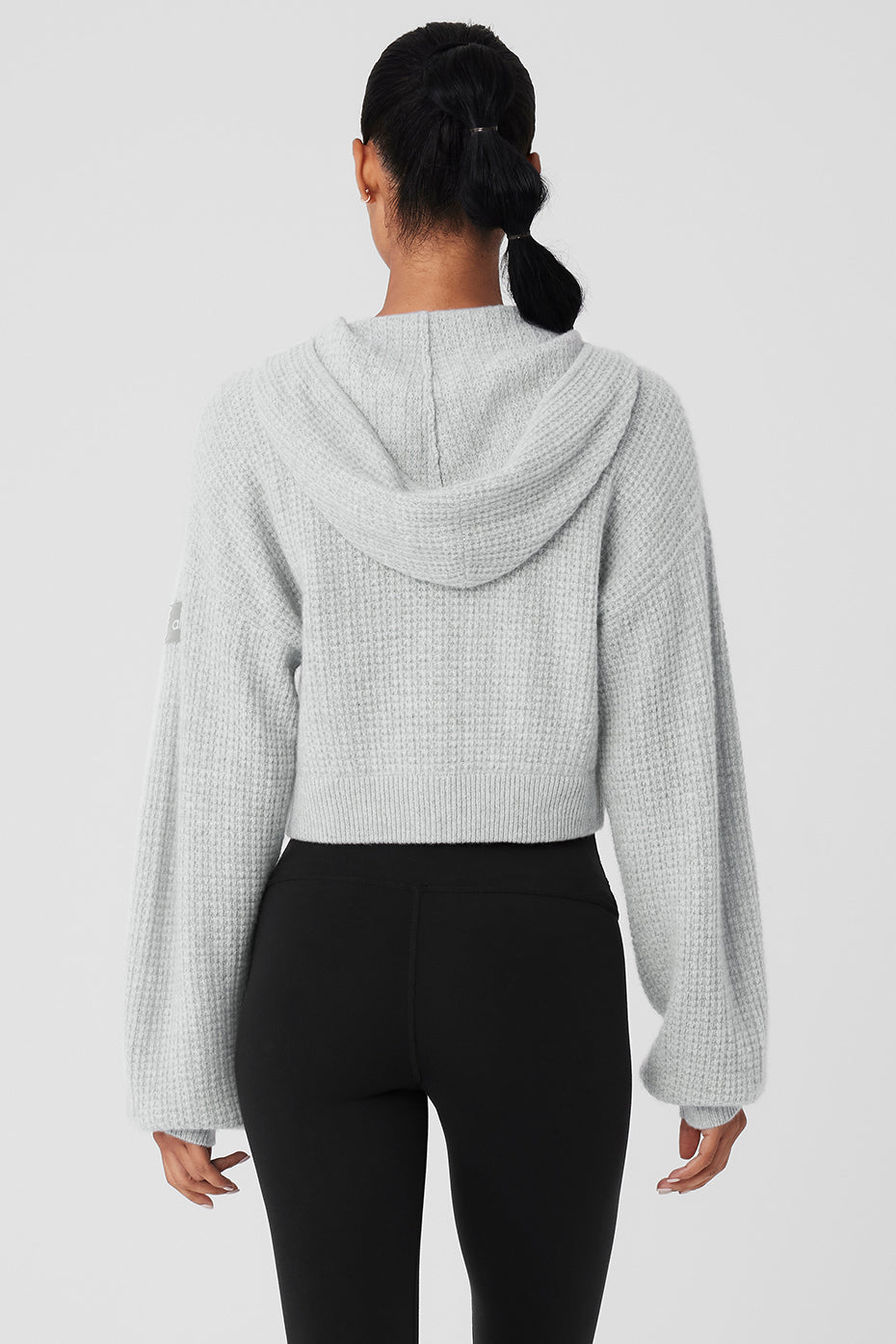 Cashmere Plush Waffle Full Zip Hoodie