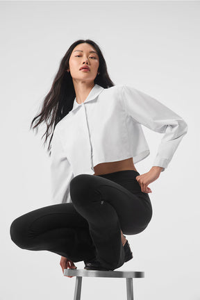 Cropped Take Me Out Button Up