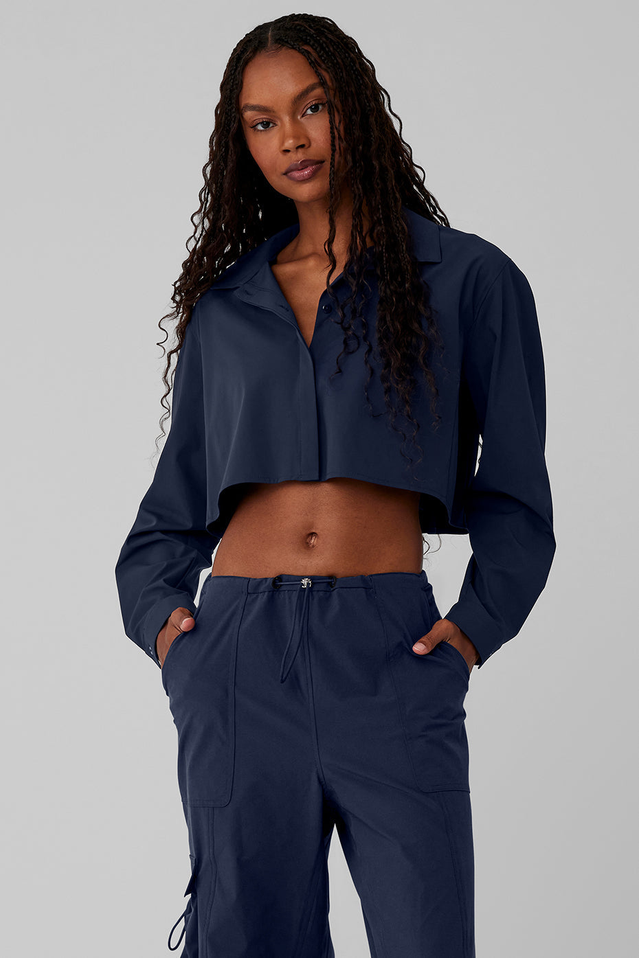 Cropped Take Me Out Button Up