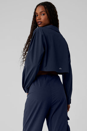 Cropped Take Me Out Button Up