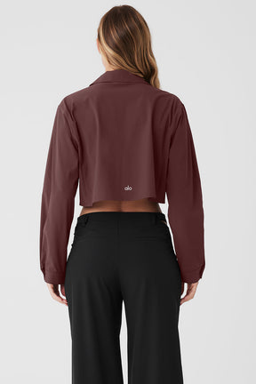 Cropped Take Me Out Button Up