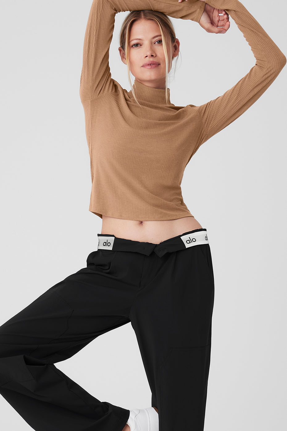 Ribbed Sea Coast Mockneck Long Sleeve