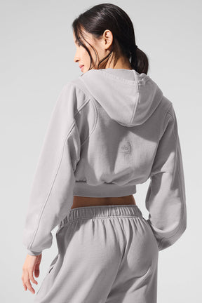 Washed Sweet Escape Zip Up Hoodie
