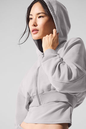 Washed Sweet Escape Zip Up Hoodie
