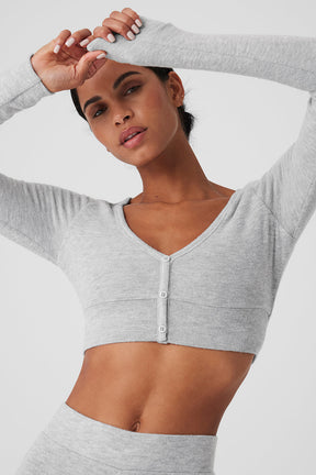 Alolux Cropped Me Time Cardigan