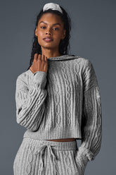 Cable Knit Winter Bliss Hoodie