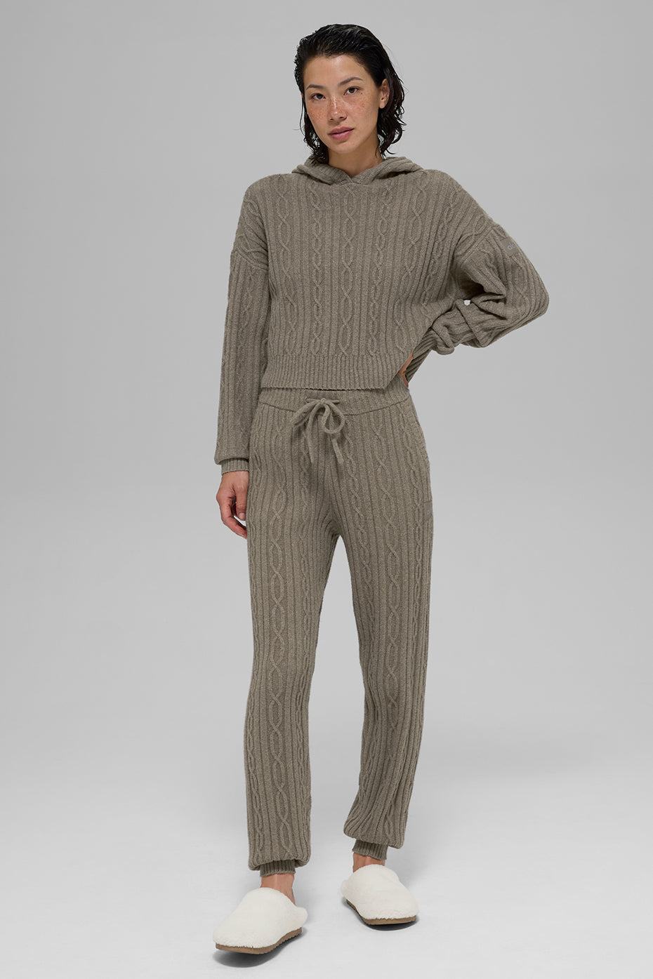 Cable Knit Winter Bliss Hoodie