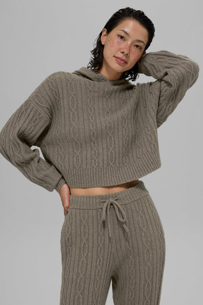 Cable Knit Winter Bliss Hoodie