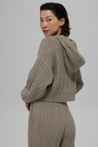 Cable Knit Winter Bliss Hoodie