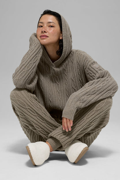 Cable Knit Winter Bliss Hoodie