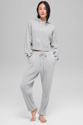 Cable Knit Winter Bliss Hoodie