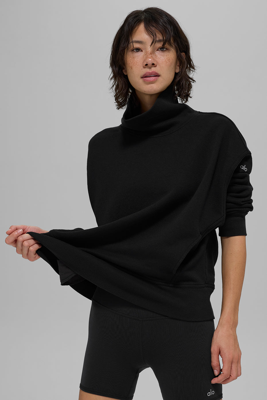 Hazy Mock Neck Pullover