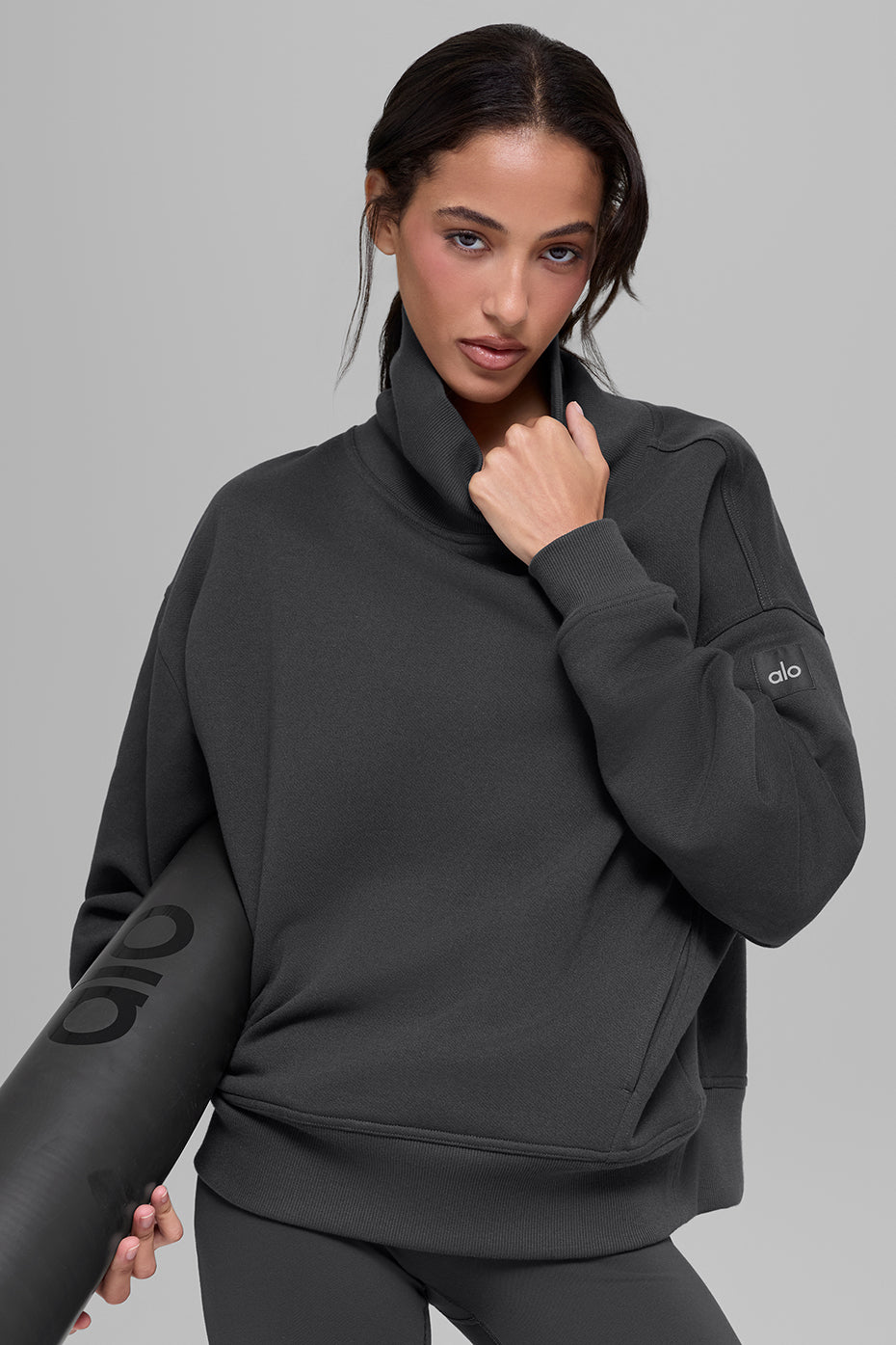 Hazy Mock Neck Pullover