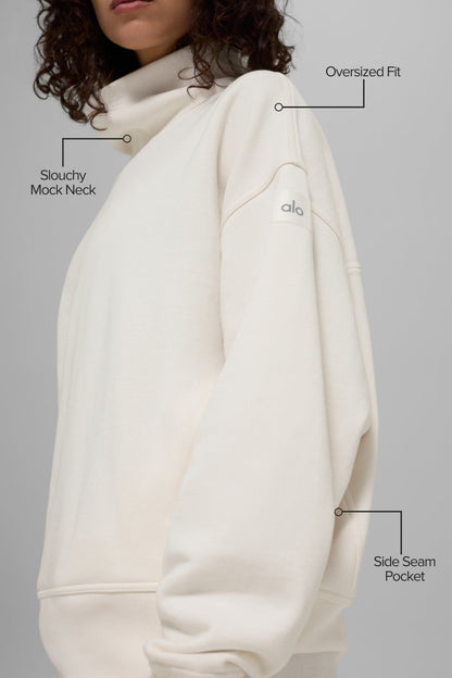 Hazy Mock Neck Pullover
