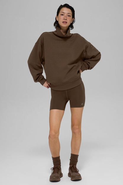 Hazy Mock Neck Pullover