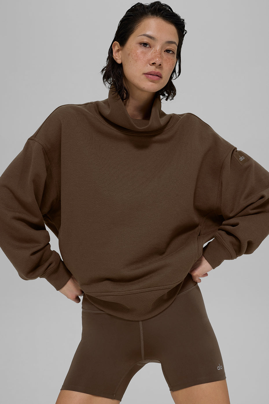 Hazy Mock Neck Pullover