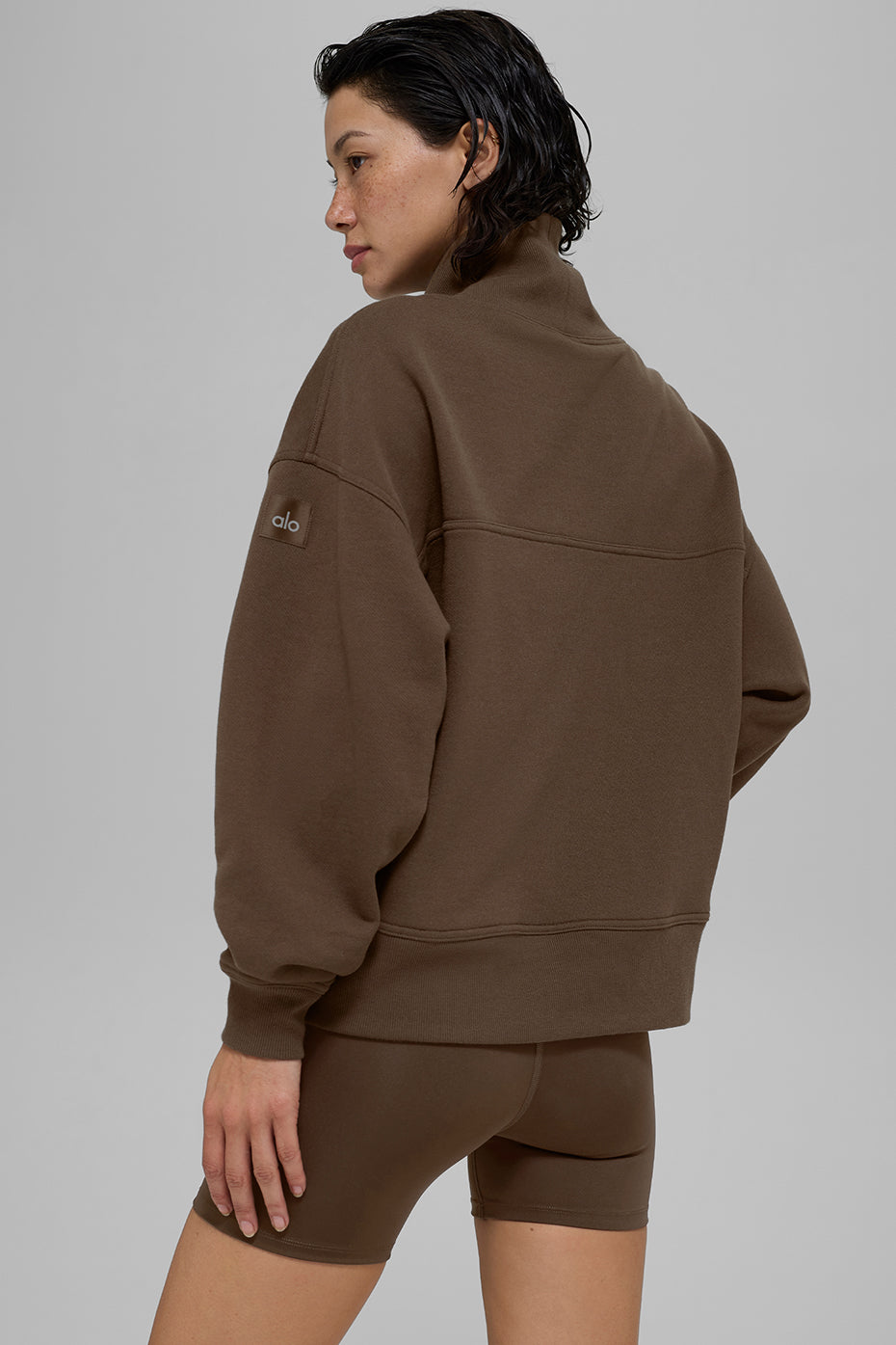 Hazy Mock Neck Pullover