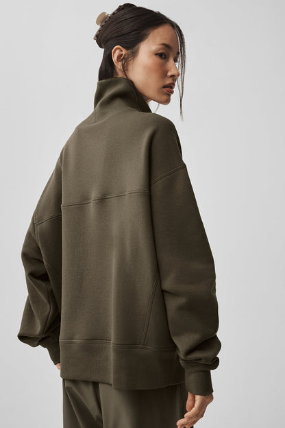 Hazy Mock Neck Pullover