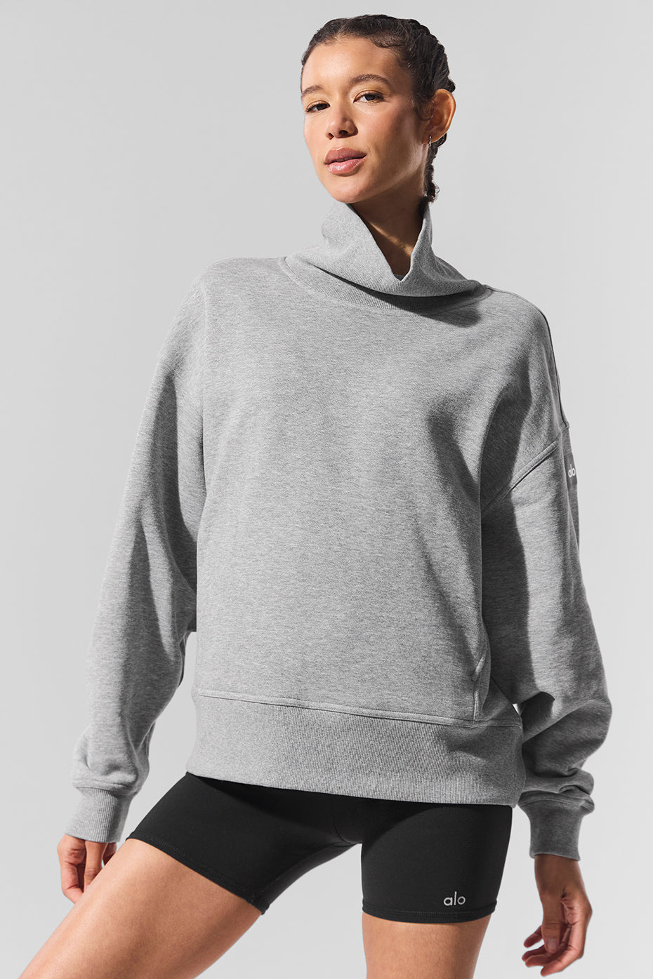 Hazy Mock Neck Pullover