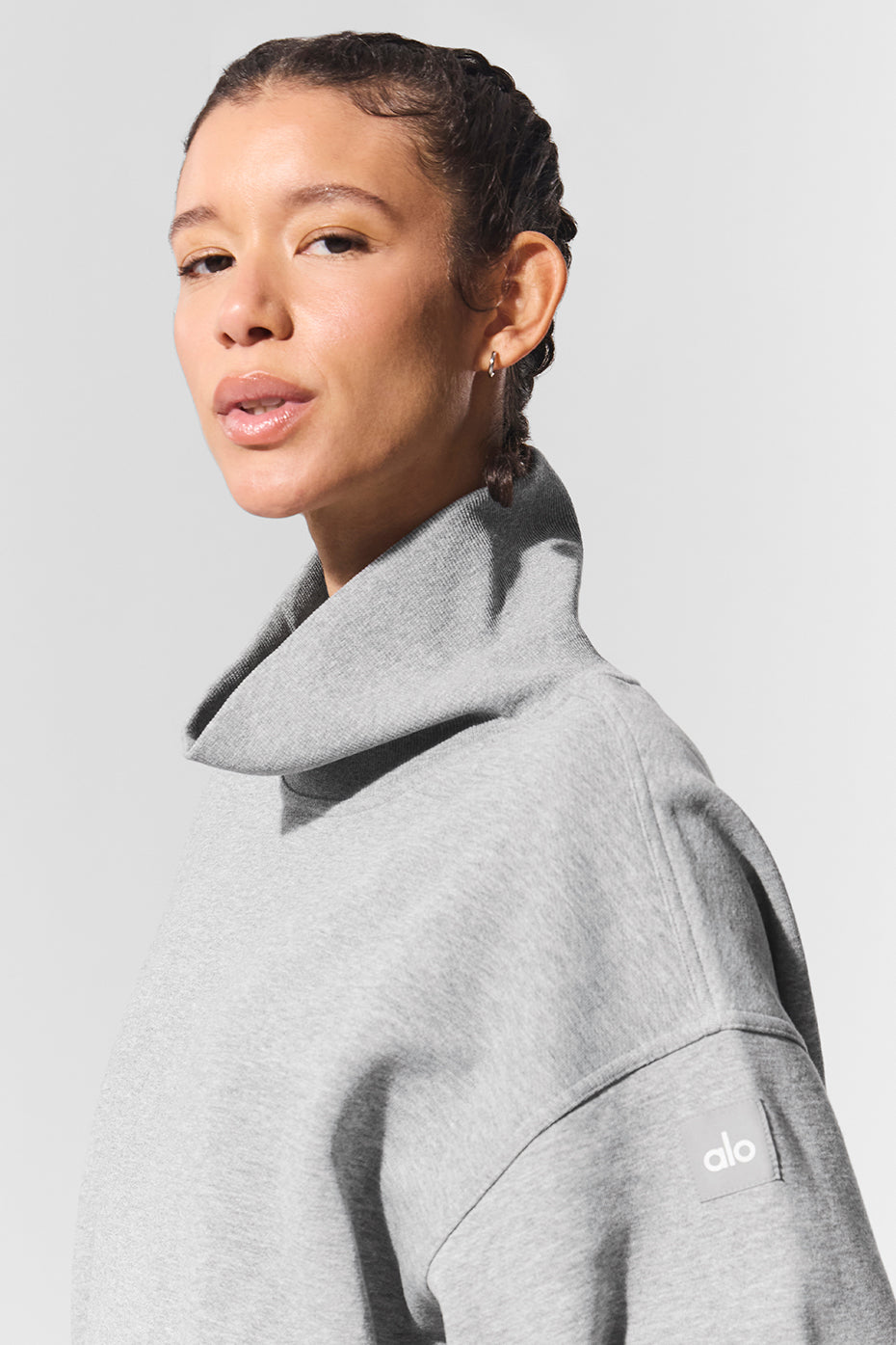 Hazy Mock Neck Pullover