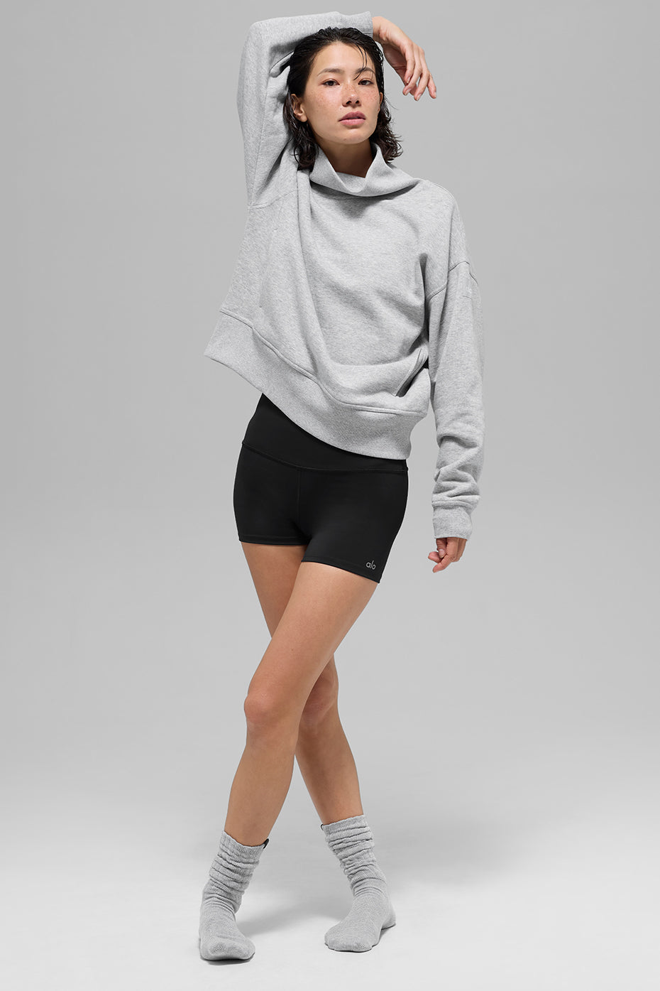 Hazy Mock Neck Pullover