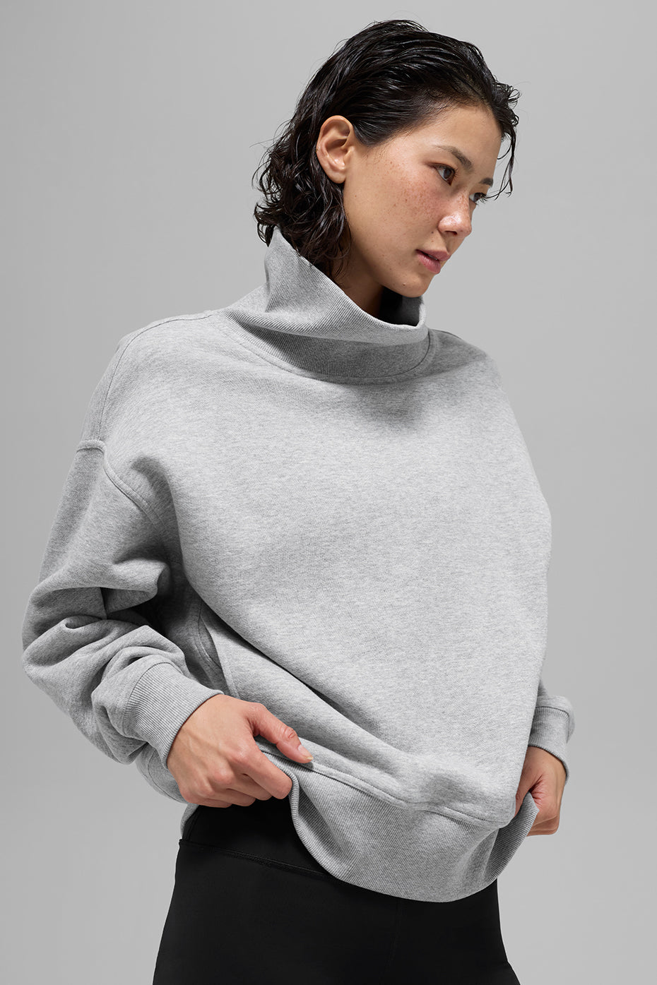 Hazy Mock Neck Pullover