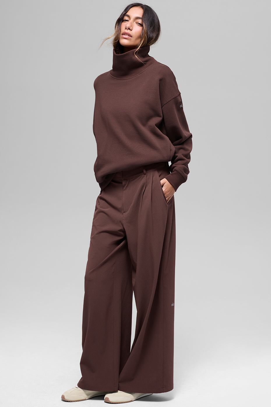 Hazy Mock Neck Pullover