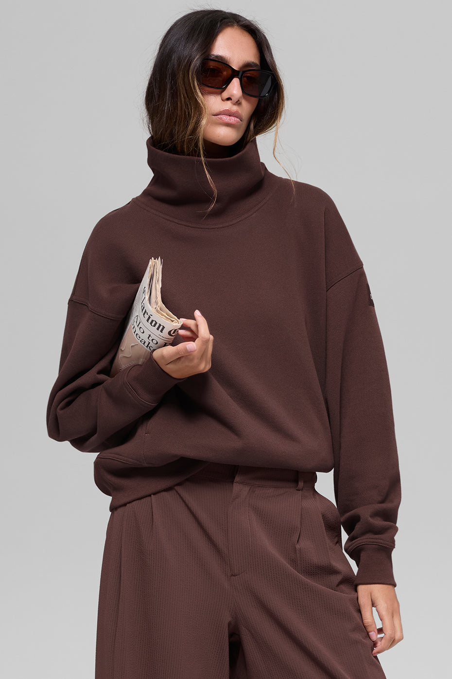 Hazy Mock Neck Pullover