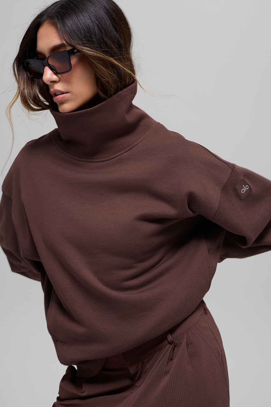 Hazy Mock Neck Pullover