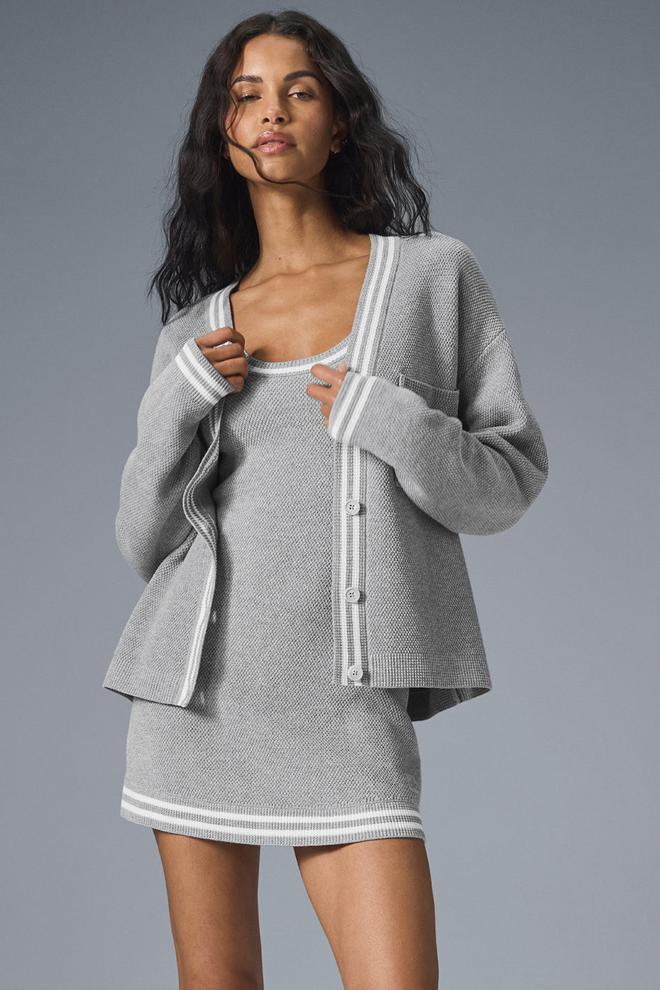 Tennis Club Sweater Knit Cardigan