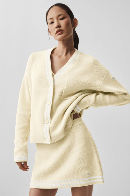 Tennis Club Sweater Knit Cardigan