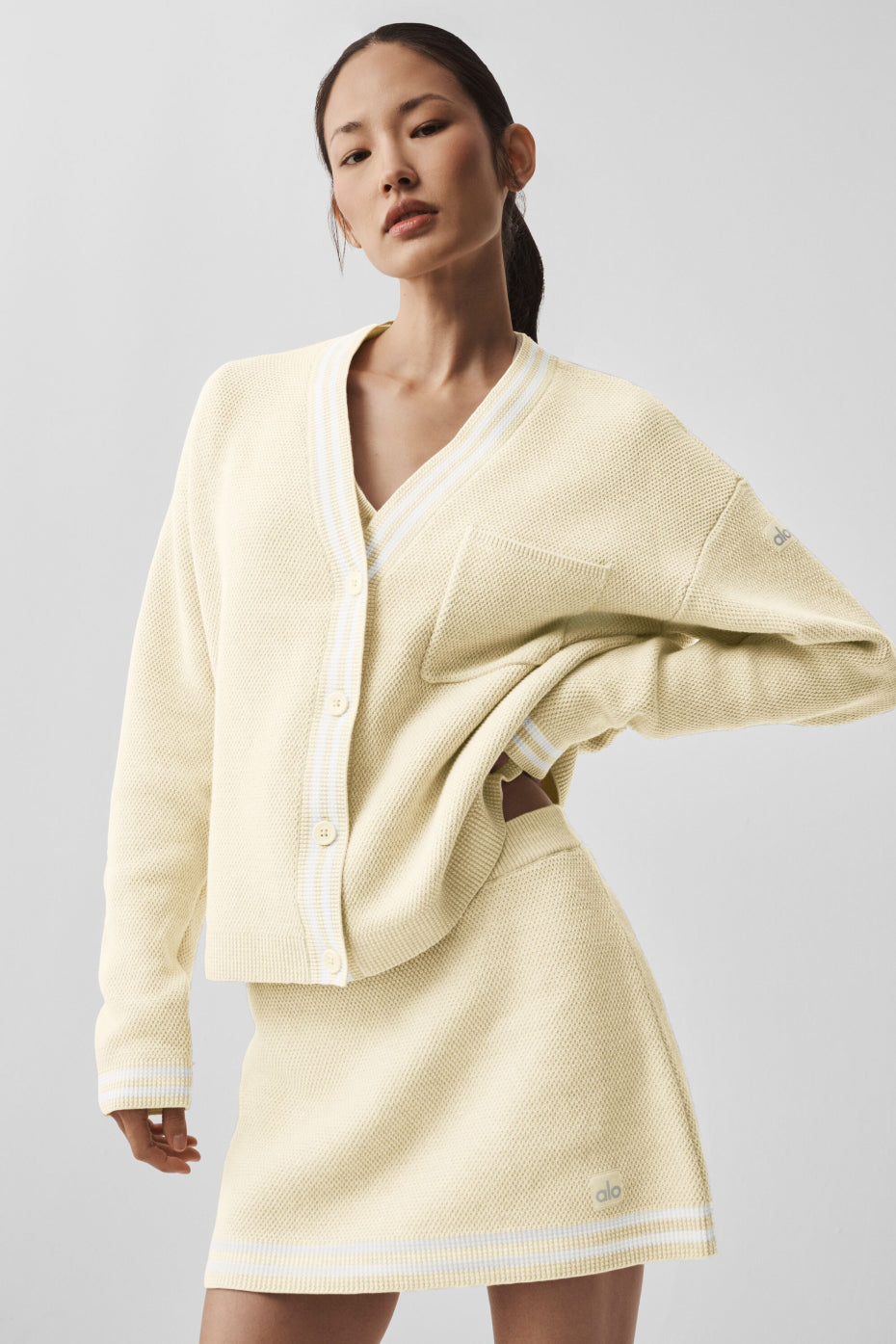 Tennis Club Sweater Knit Cardigan