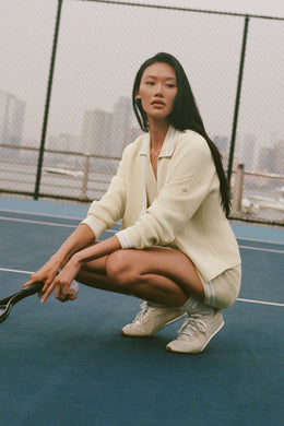 Tennis Club Sweater Knit Cardigan