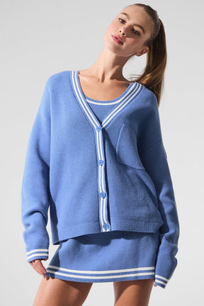 Tennis Club Sweater Knit Cardigan