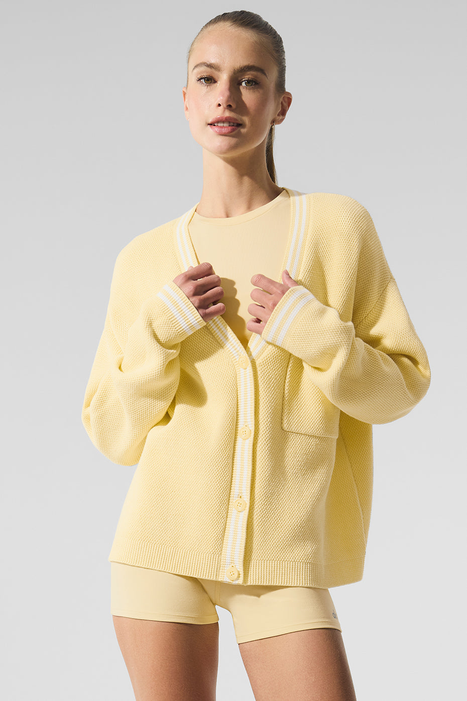 Tennis Club Sweater Knit Cardigan