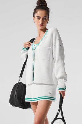 Tennis Club Sweater Knit Cardigan
