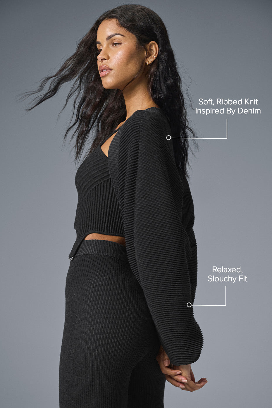 Denim Knit Shawl