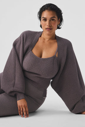 Denim Knit Shawl