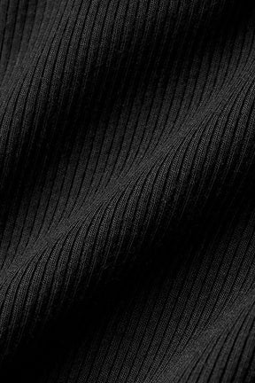 Ribbed Mesmerize Mock Neck Long Sleeve