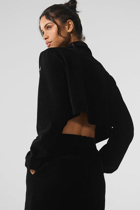 Micro Corduroy Cropped Dreamer Button Down