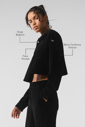 Micro Corduroy Cropped Dreamer Button Down