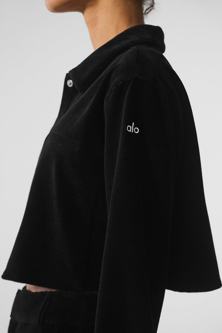 Micro Corduroy Cropped Dreamer Button Down