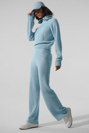 Cashmere Plush Waffle 1/4 Zip Pullover