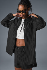 Pinstripe Daylight Button Down Long Sleeve