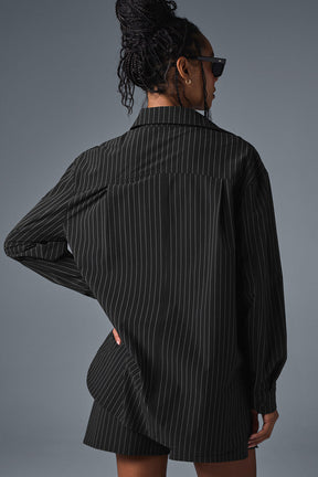 Pinstripe Daylight Button Down Long Sleeve