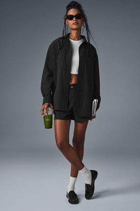 Pinstripe Daylight Button Down Long Sleeve