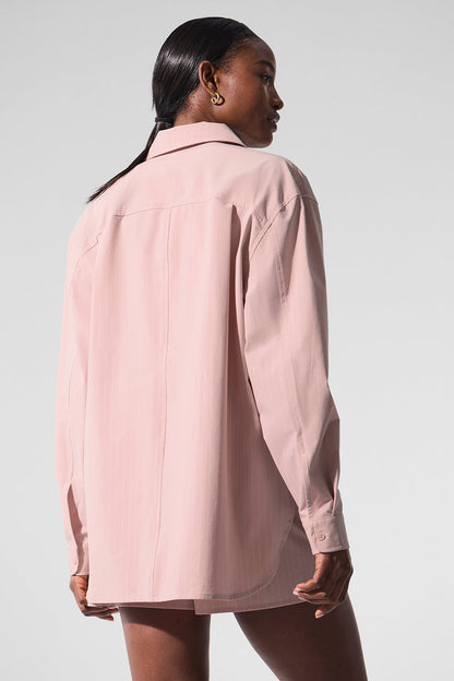 Pinstripe Daylight Button Down Long Sleeve
