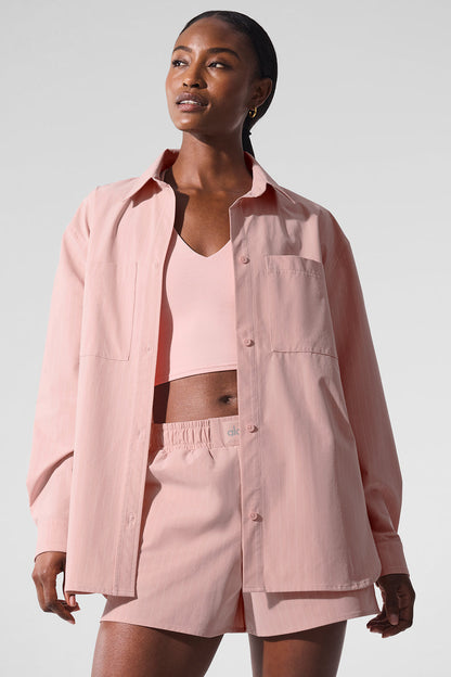 Pinstripe Daylight Button Down Long Sleeve